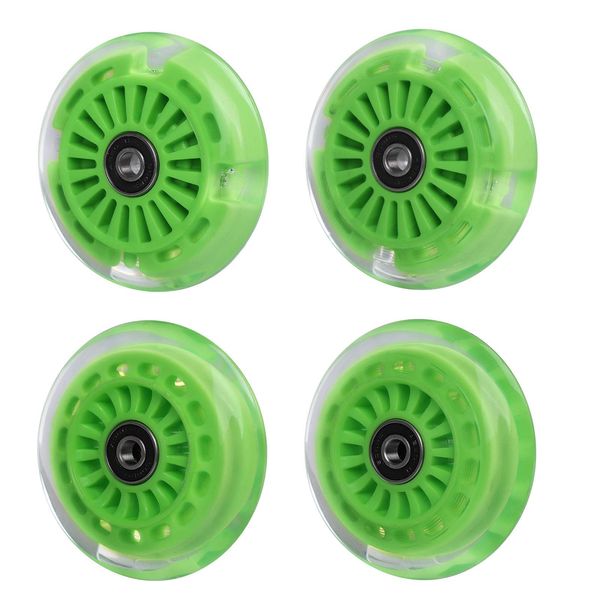 Wiggle Car Polyurethane Replacement Wheels Set Upgrade for Ride-on Toys (Light Green)