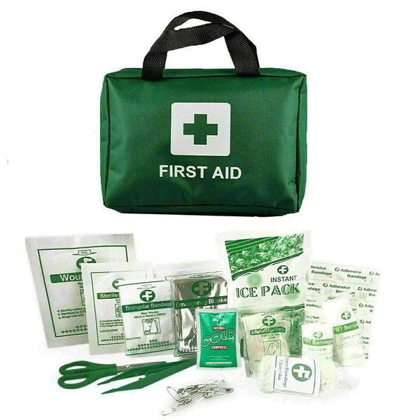 Walgreen® 90 Piece First Aid Kit Bag Emergency Blanket for Home, Travel, Office, Car, Camping, Workplace Camping First Aid Sport Kit