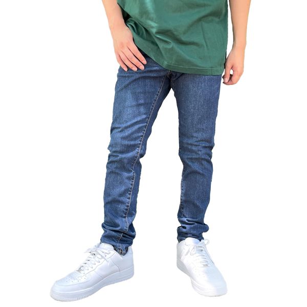 Outdoor Products Jeans Denim Pants, Men's, Long Pants, 3 Types to Choose from, Straight, Slim, Chino Pants, Stretchy, Stretchy, od5703 blue