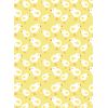 Easter Chick Pattern Chocolate Transfer Sheet, A4 Size, Yellow Background (2 Sheets)