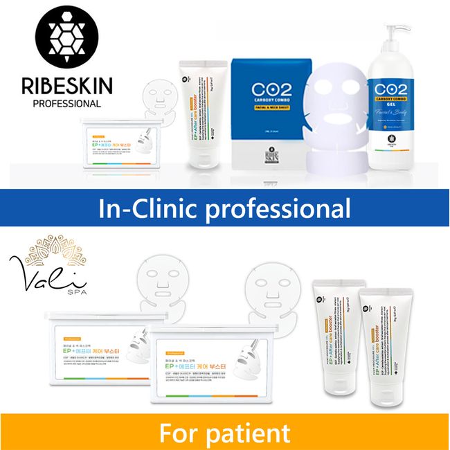 Combo 8 pcs Ribeskin CO2 Carboxy Therapy Facial Professional - JMBiotech Corp