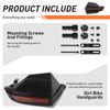 7/8" Motorcycle Black Hand Guard Wind Deflector For Buell Lightning Thunderbolt