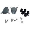 MC001563 - D Sub Backshell, DA, 180??, Zinc Alloy Body