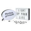 simpahome LED Lightbox Duo Gift Set: Speech Bubble & Cinematic Lightbox Combo Set