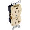 Orbit IR20-I 20A Industrial Grade Duplex Receptacle Ivory