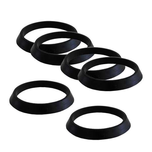 Qrity 6 PCS Cone Seal Ring Silicone Washer Waste Pipe Seal Ring for 1 1/2 Inch Drain Pipe Sink Odour Trap Siphon