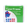 edxeducation Ten Frame Classroom Set - Maths Resources for Kids - 16 Plastic Ten Frames - 160 Counters - Classroom Maths Supplies