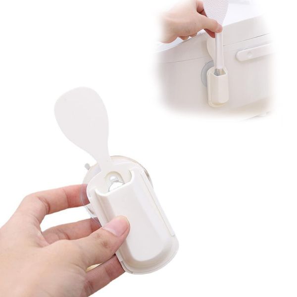 Cluoling Rice Spoon Holder, Rice Spoon, Rice Spoon, Rice Spoon, Rice Cooker, Lost Prevention, Antibacterial, Washable, Wall and Kitchen Utensil