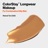Revlon Liquid Foundation, ColorStay Face Makeup for Combination & Oily Skin, SPF 15, Longwear Medium-Full Coverage with Matte Finish, Natural Tan (330), 1.0 Oz
