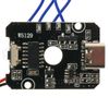 Multifunction White /Red Strobe Keychain Mini COB LED Light, USB-C Charging