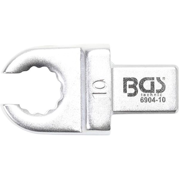 BGS 6904-10 | Push Fit Ring Spanner | open Type | 10 mm | Square Size 9 x 12 mm