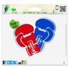 Boxing Gloves Vinyl Car Bumper Window Sticker 5" x 5"