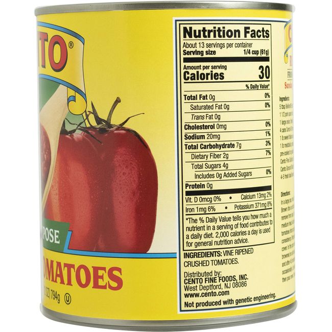 28 Oz Can Crushed Tomatoes Nutrition Wholesale Dealer boys.velvet.jp