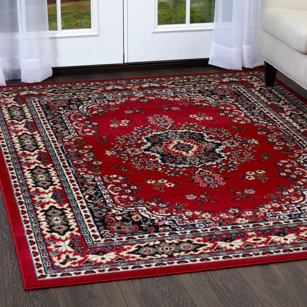 Persien BURGUNDY AREA RUG 2 X 3 MAT ORIENTAL CARPET 69 -ACTUAL 1' 10" x 2' 11"