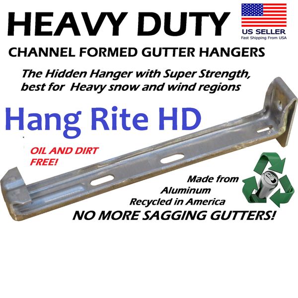 5 inch Hangrite clip style hidden gutter hanger bracket 50 hangers pack