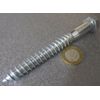 Zinc Hex Head Lag Screw 3/4 Hex Size 1/2 Thread x 4.50" Length, 10 pcs