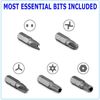 33pcs Screwdriver Bit Set Hex Head Drill Bit Set with 1/4" Extension Bit Holder