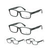 LUFF Unbreakable Reading Glasses for Women,4PCS Blue Light Blocking Reading Glasses Men,Comfortable Spring Hinge Readers