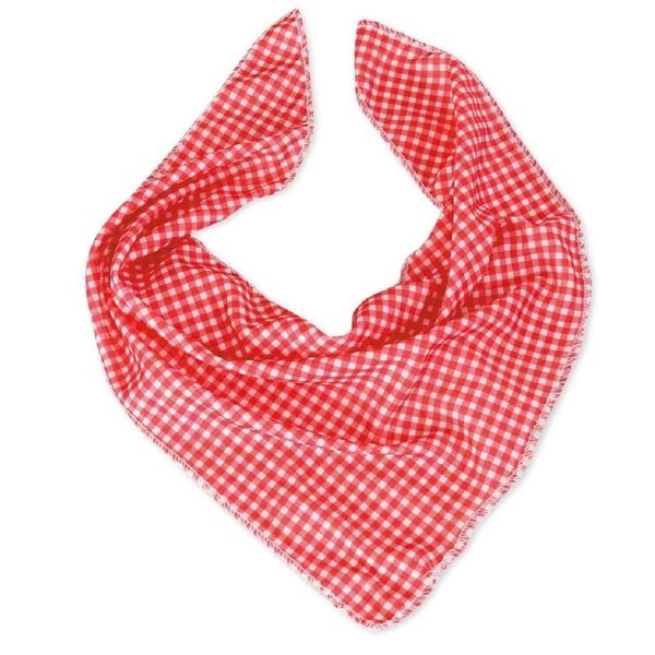KarnevalsTeufel.de Dreiecktuch Cowboy - rot/weiß kariertes Halstuch