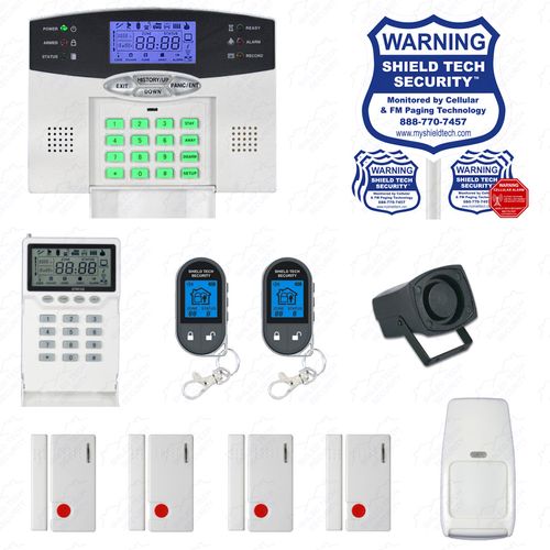 Wireless Home Security System 2-Way LCD Remote Burglar Alarm VOIP Phone Line HD