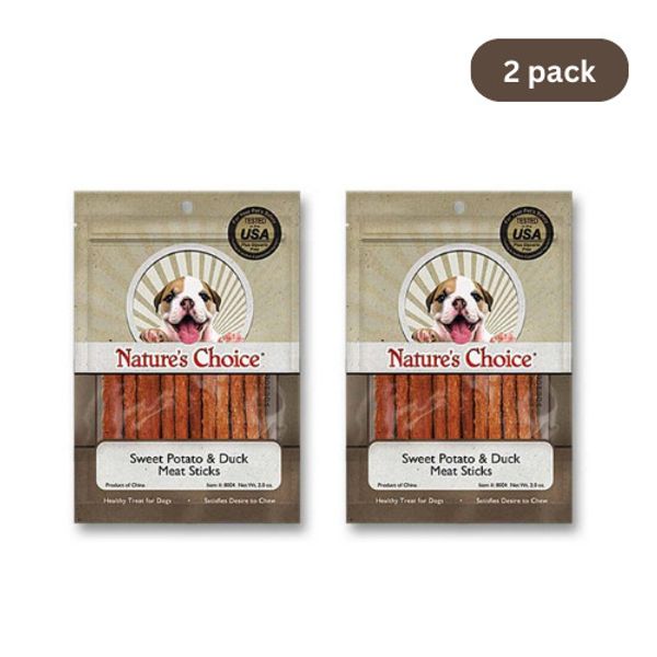 Loving Pets Duck & Sweet Potato Meat Sticks Dog Treats, 2 oz (2 Pack)