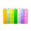 Pill Box 7 Days Coloured Pill organisor