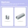 sourcing map 8Pcs Cord Knobs, 75mm Window Blind Tassels Plastic Pull Cord Tassel Drops Pull End Pendant for Window Blinds Shade Curtain, Grey