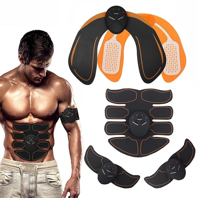 Muscle Stimulator for Abs, Arms, Hips, Back & Legs USB Rechargeable Muscle  Toner Wireless Portable EMS Abdominal Toning Belt for Men and Women, Office