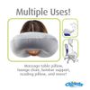 Cloudz Patterned Microbead Travel Neck Pillows - Pink Print