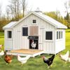 Automatic Chicken Coop Door Auto Poultry Gate Door w/Opener Timer & Light Sensor