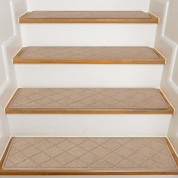 Stair Treads for Wooden Steps Indoor, 7 Pack 8" X 30" Non Slip Carpet Stair