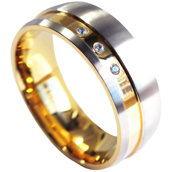 [CHILL FACTOR] Cock Ring S&G 059 Men's Metal Ring, Silver, Gold, S, M, L, No Gemstone