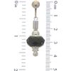 ECLECTICA silver plated jet black crystal clip on earrings