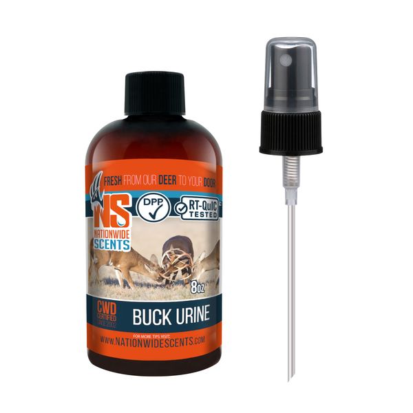 Nationwide Scents Buck Urine for Hunting | 8 oz | Buck Attractants for Whitetail Deer | Deer Scents & Attractants | 1 Bottle