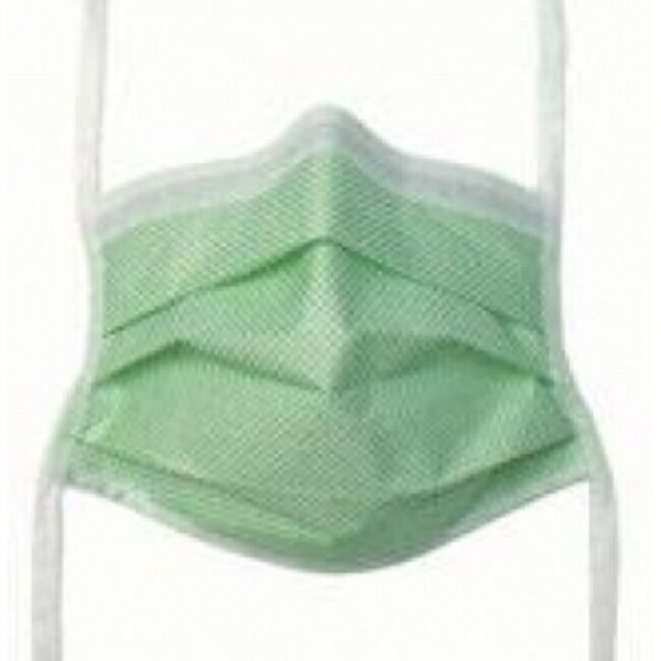 Precept Comfort-Plus Surgical Mask w/Stretch Knit Ties Level 1 ASTM F2100 Green