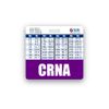 CRNA Badge Buddy Horizontal w/Height & Weight Conversion Charts (Standard, Purple)