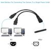 IEC Splitter UPS Server Y Splitter C14 to 2 x C13 Power Extension Cable