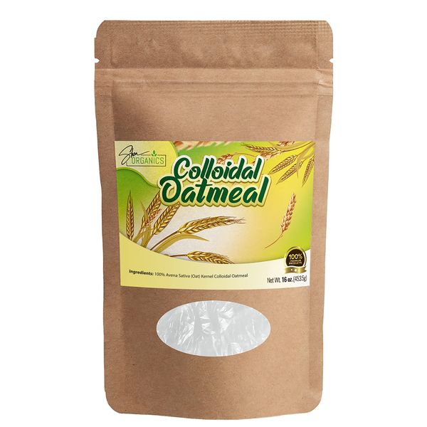 Shea Organics - Colloidal Oatmeal | Oatmeal Bath | Soap Making | Bulk Oatmeal Powder | - 16 OZ