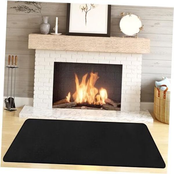 Hearth Rugs Fireproof, Fireplace Rug, Fireplace Mat, Fireplace Rugs 48"x28"