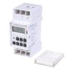 Maclean MCE09 Digital Timer Din Rail Home Kitchen 10 Programs 3600W Max 156 Programs Electric Timer,White