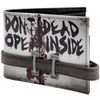 Walking Dead Dont Open Strap Buttoned Grey ID & Card Bi-Fold Wallet