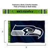 Seattle Seahawks Printed Header 3x5 Foot Banner Flag