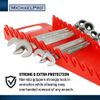 MichaelPro 15-Piece Wrench Organizer with Handle, Red, Non-Magnetic