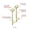 Lucky Line Skeleton Key 1 Flat 1 Notch Tip, 2 Pack, Combo (87202)