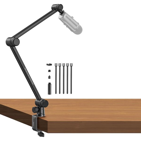 SmallRig Mic Boom Arm Microphone Stand with Desk Mount Clamp 4303