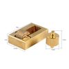 Yosoo Leather Craft Making Leather Edge Roller Oil Painting Box With 2 Brass Rollers Leather Edge Processing Tool