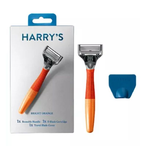 Harry’s Men’s 5 Blade Razor, Bright Orange