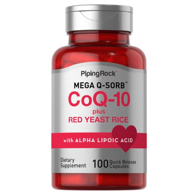 CoQ10 with Red Yeast Rice, 100 Quick Release Capsules