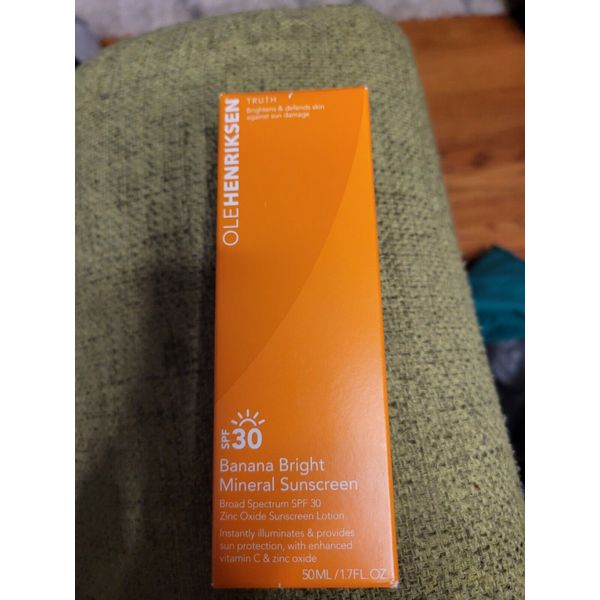 OleHenriksen Banana Bright Mineral Sunscreen SPF 30 1.7 oz Full Size NIB Sealed