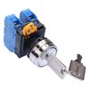 IDEC 22mm Metal Bezel 2 Position Maintained Key Switch 2NO IP65 YW4K-2AE20